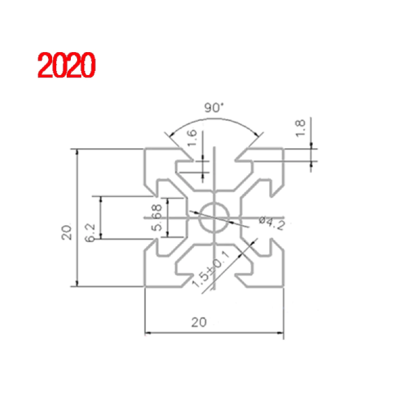 2020 Aluminum Profile